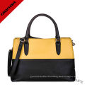 Vogue Two Tone Womens Leather Handbags Shoulder Totes For Summer / Spring